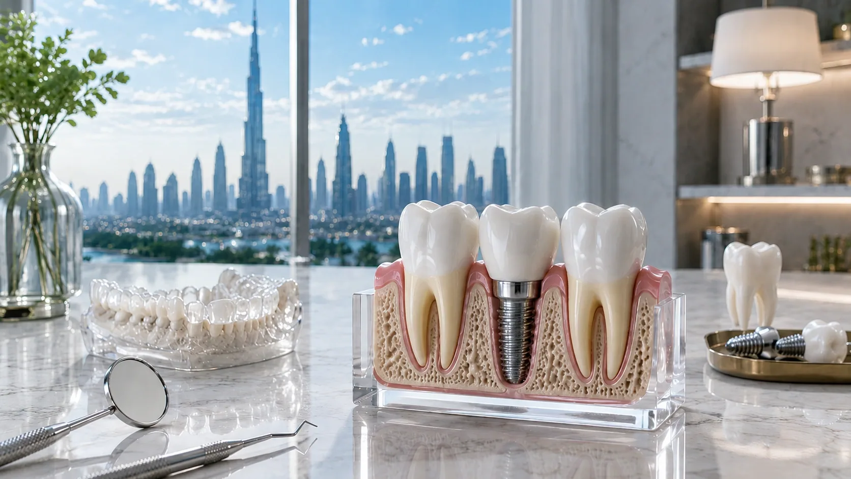 Dental implant treatment consultation at WhiteLine Dental Clinic Al Rigga, Dubai – WhiteLine Dental Clinic Al Rigga